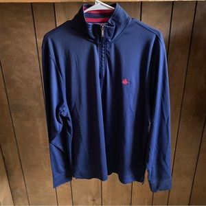 Brooks Brothers 1/4 Zip Sweater Mens L Blue